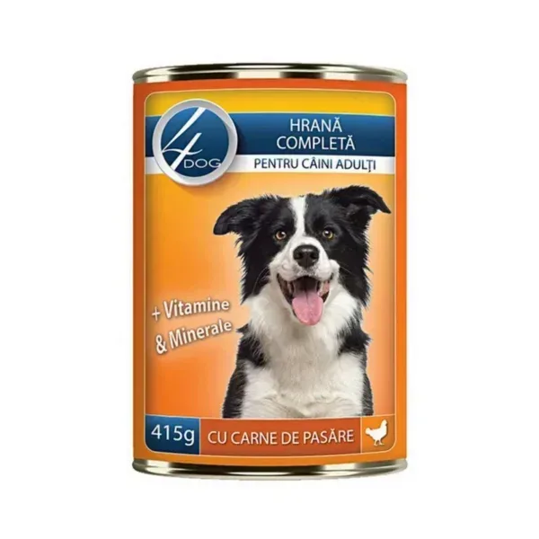 (5008) 4Dog Консерва с мясом курицы 415 г