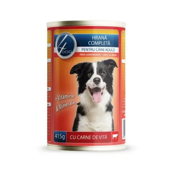 (5015) 4Dog Консерва с мясом говядины 415 г