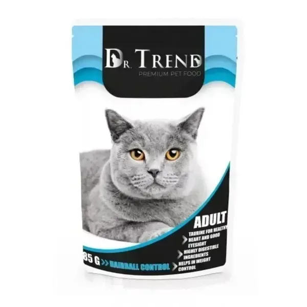 (8490) Dr.Trend для взрослых кошек с контролем за образованием шерстяных