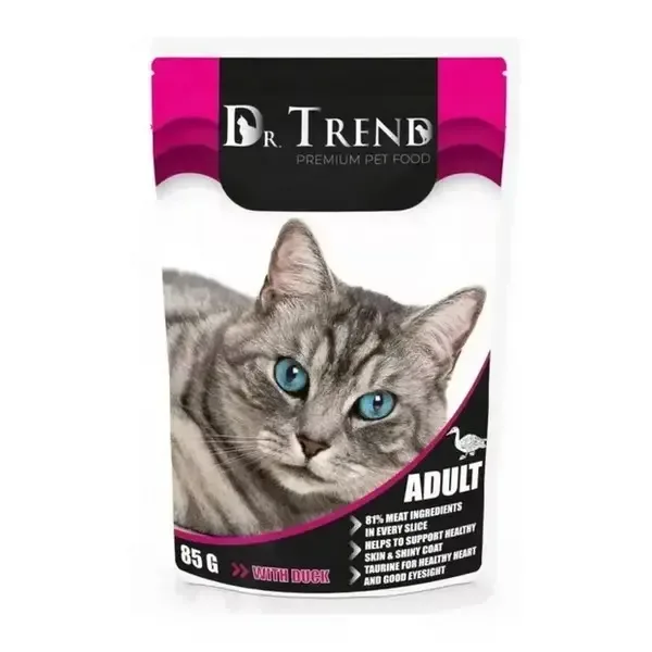 (8513) Dr.Trend для взрослых кошек с уткой 0