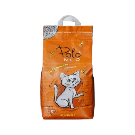 Poloneo. Наполнитель для кошачьего туалета бентонитовый, мелкий, без запаха, 7 л / 5 кг