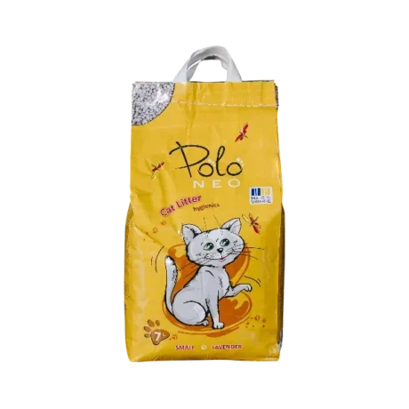 Poloneo. Наполнитель для кошачьего туалета бентонитовый, мелкий, с ароматом лаванды, 7 л / 5 кг