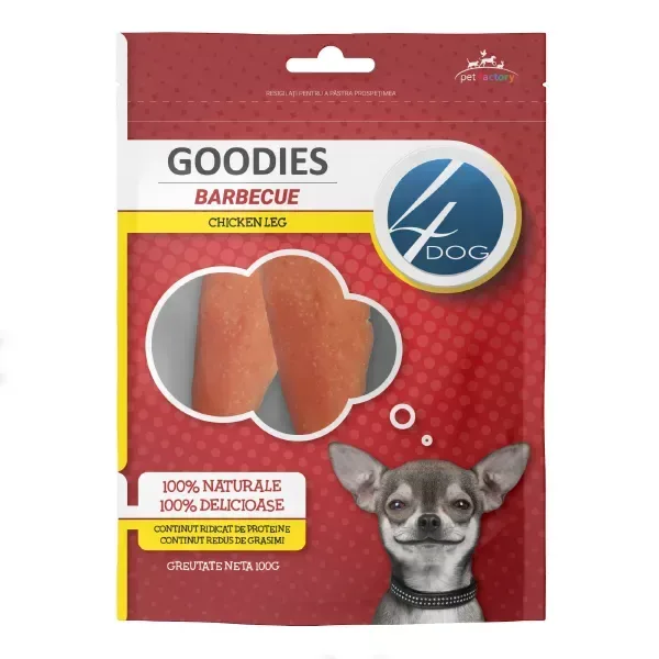 (2449) 4DOG GOODIES БАРБЕКЮ КУРИНАЯ НОЖКА 100 г