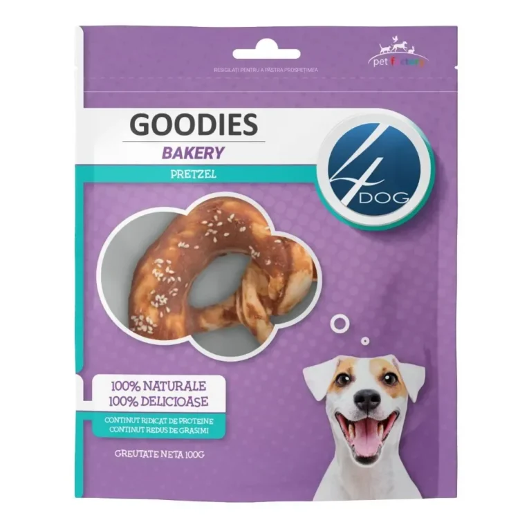 (2555) 4DOG GOODIES BAKERY PRETZEL 100G