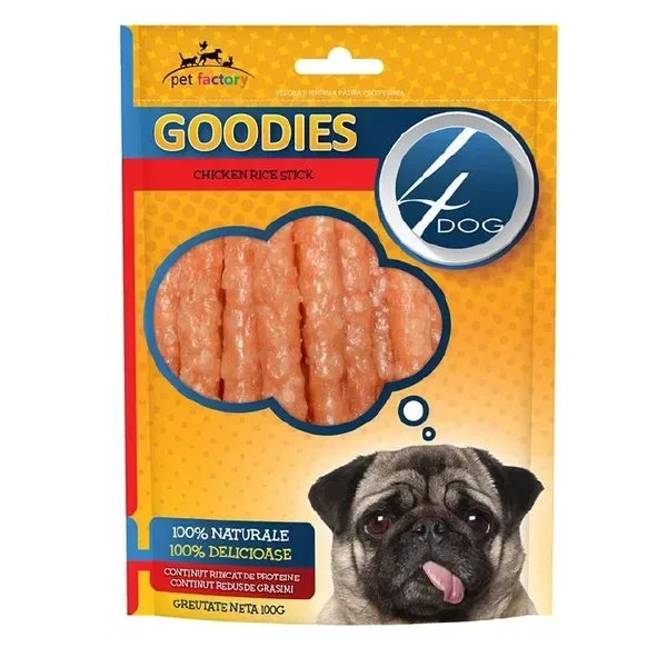 (7897)  4DOG GOODIES КЛАССИЧЕСКИЕ ПАЛОЧКИ ИЗ КУРИЦЫ И РИСА 100 г