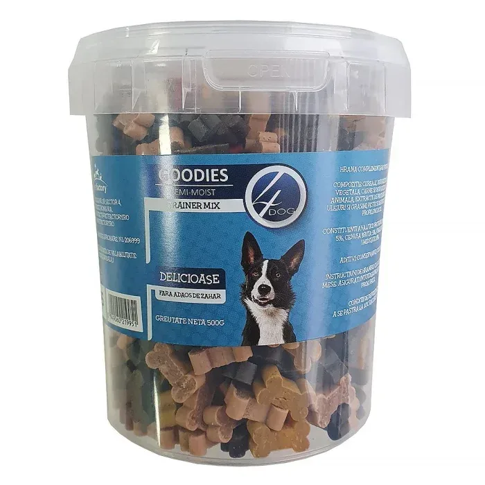 (9968)  4DOG TRAINER ЯГНЕНОК И РИС 500 г
