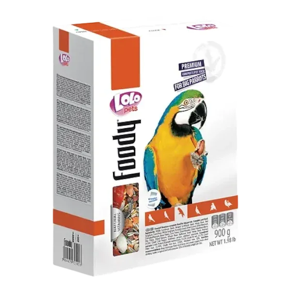 (7008) FOODY PREMIUM полный корм для крупных попугаев