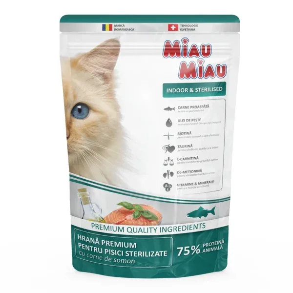 (2975) MIAU MIAU сухой корм для стерилизованных кошек 800 г