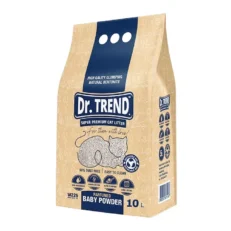 (0228) Dr.Trend- compact cat litter - Baby Powder scented 10L