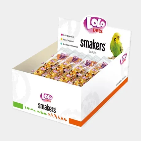 LoloPets Smakers. Recompense fructate pentru perusi ondulați. 45 gr.