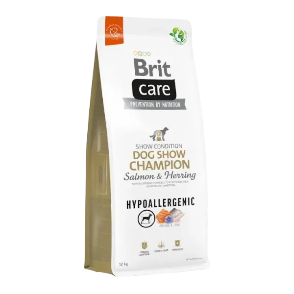 Brit Care. Сухой гипоаллергенный корм для взрослых собак с лососем и сельдью. 12 кг