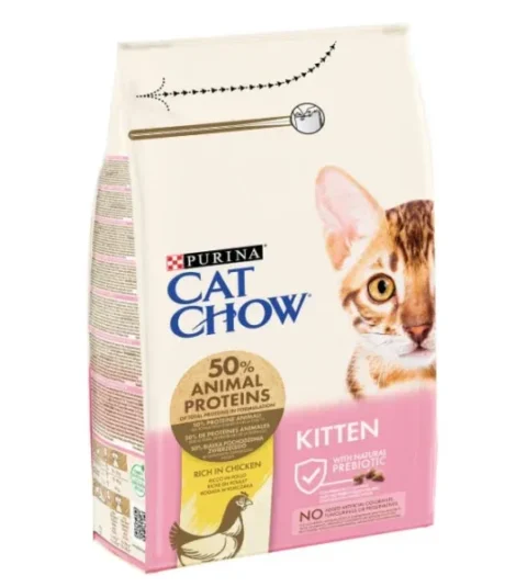 Purina Cat Chow. Сухой корм для котят с курицей. 1.5 кг.