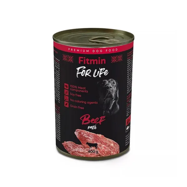 Fitmin. Влажный корм для собак с говядиной. 400 г.