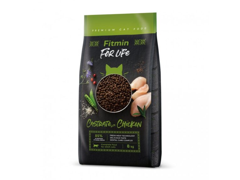 Fitmin. Сухой корм для кастрированных кошек с курицей. 8 кг.