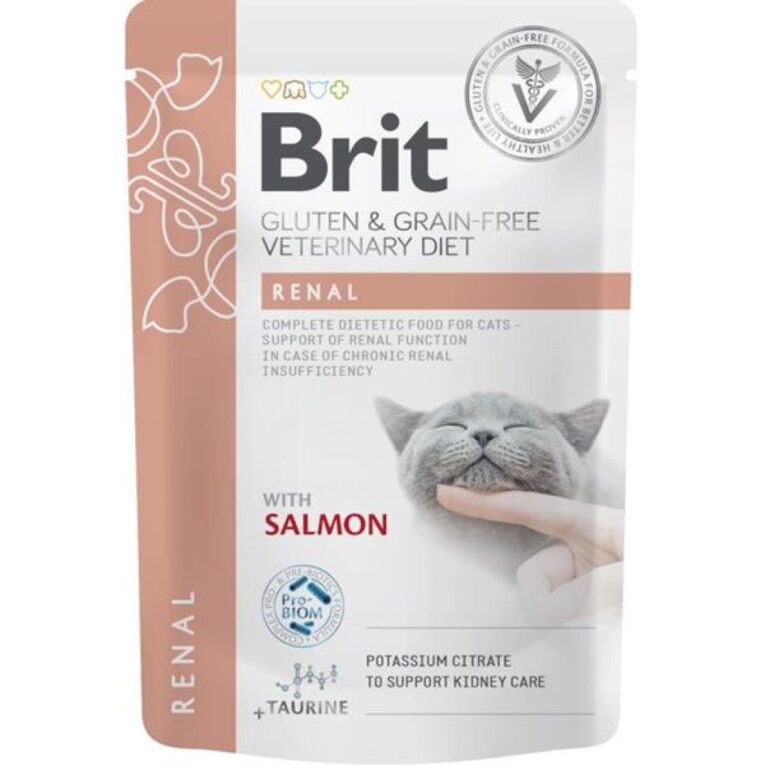 Brit. Влажный корм для кошек с поддержкой функции почек. 85 г.