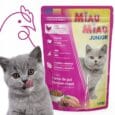 MIAU MIAU. Влажный корм для котят с курицей. 100 гр.