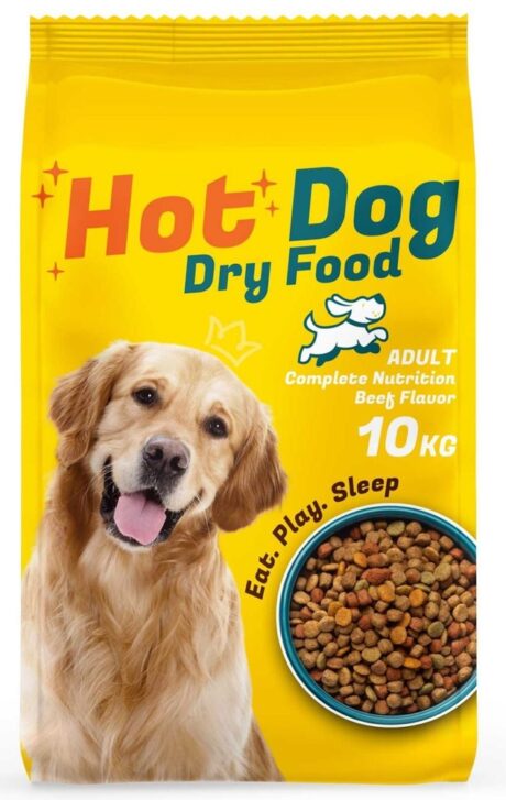 Hot Dog. Сухой корм для взрослых собак с говядиной. 10 кг.