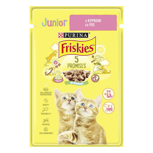 Friskies. Влажный корм для котят с курицей. 85 г.