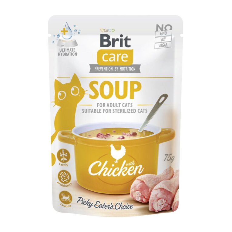 Brit. Влажный корм для взрослых кошек с курицей. 75 г.
