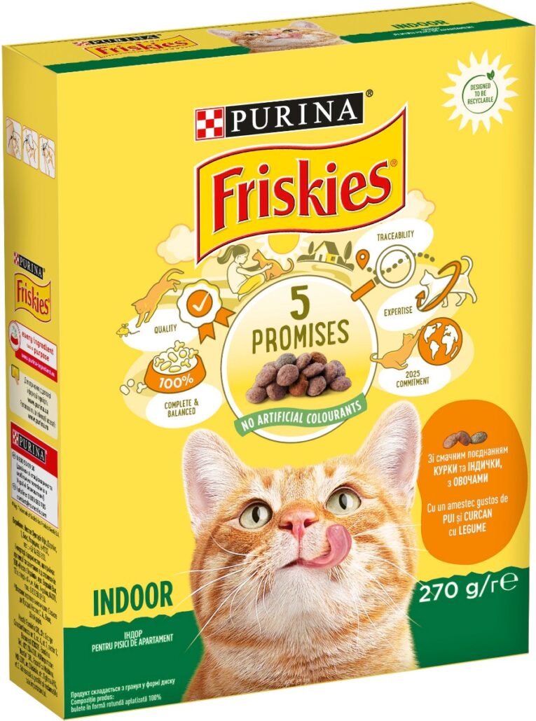 Purina. Сухой корм для котов с курицей и овощами. 270 г.