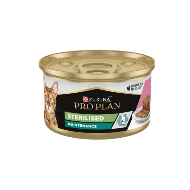 Purina Pro Plan. Консервированный корм для стерилизованных кошек с тунцом и лососем. 85 г.