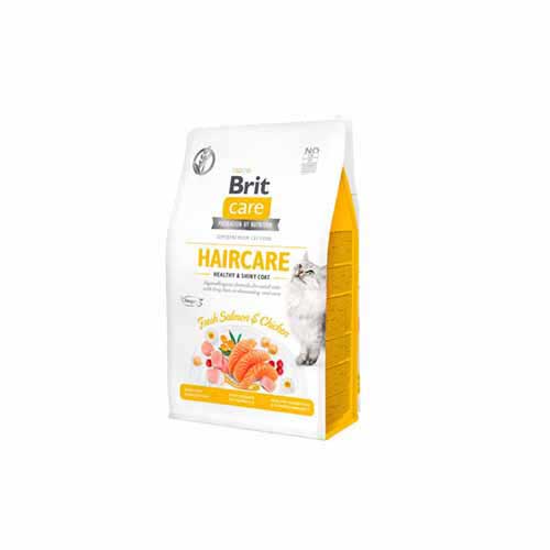 Brit Care. Сухой корм для взрослых кошек с лососем и курицей. 2 кг.