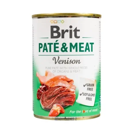 Brit. Hrană umedă pentru câini cu carne de cerb. 400 g.