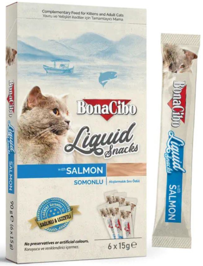 Bonacibo. Влажный корм для кошек с лососем. 90 г.