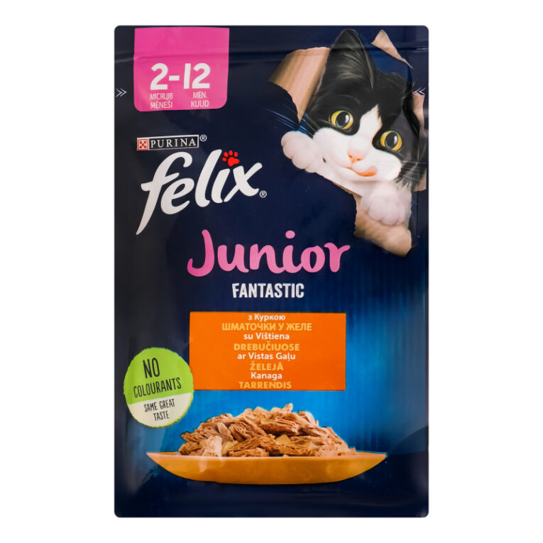 FELIX. Влажный корм для котят с курицей в желе. 85 г.
