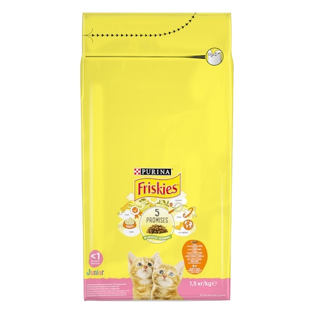 Friskies. Сухой корм для котят с курицей. 1