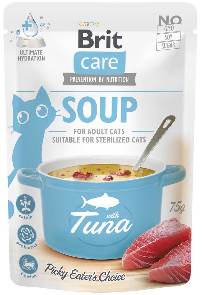 Brit Care. Влажный корм для взрослых кошек с тунцом. 75 г.
