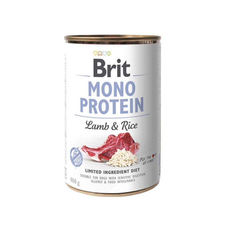 Brit Care. Влажный корм для собак с ягнёнком и рисом. 400г.