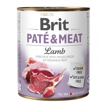 Brit. Влажный корм для взрослых собак с бараниной. 800 г.
