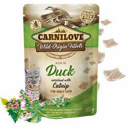 Carnilove. Влажный корм для кошек с уткой и кошачьей мятой. 85 г.