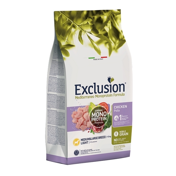 Exclusion. Сухой корм для взрослых собак с курицей. 3 кг.