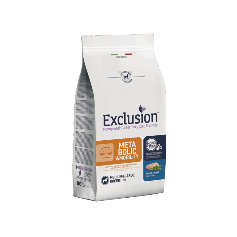 Exclusion Diet. Сухой корм для собак с свининой и клетчаткой. 2 кг.