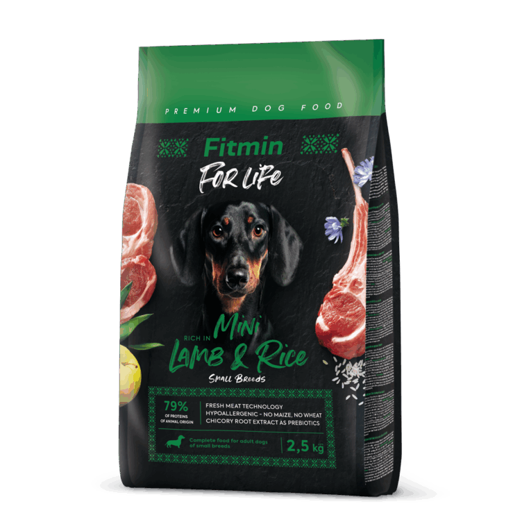 Fitmin. Сухой корм для взрослых собак с ягненком. 2.5 кг.