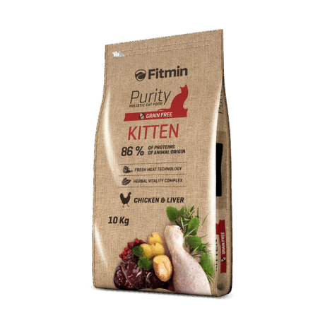Fitmin. Hrană uscată pentru pisoi cu pui. 10 kg.