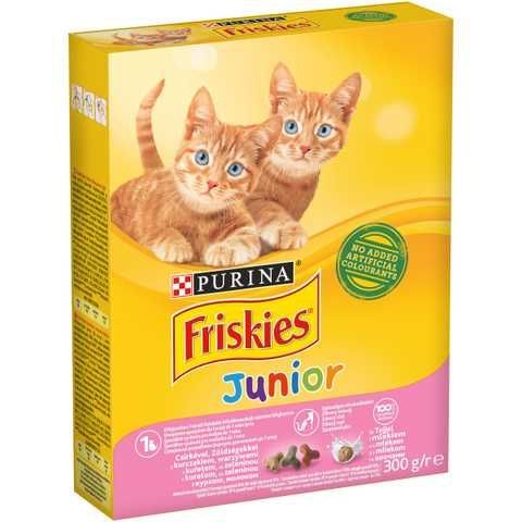 Friskies. Сухой корм для котят с курицей и овощами. 300 г.