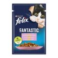 Purina Felix. Влажный корм для взрослых кошек с форелью и зелеными бобами. 85 г.