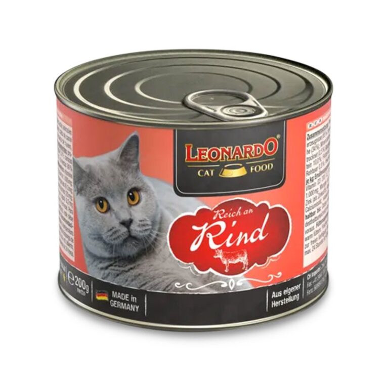Leonardo. Влажный корм для взрослых кошек с говядиной. 200 гр.