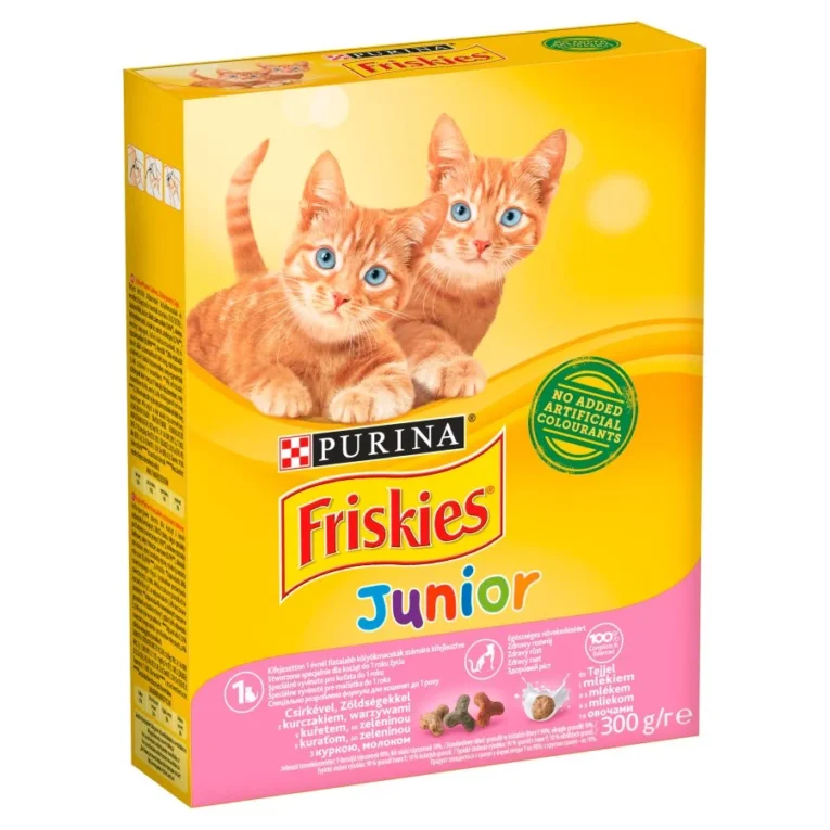 Friskies. Сухой корм для котят с курицей и овощами. 300 г.