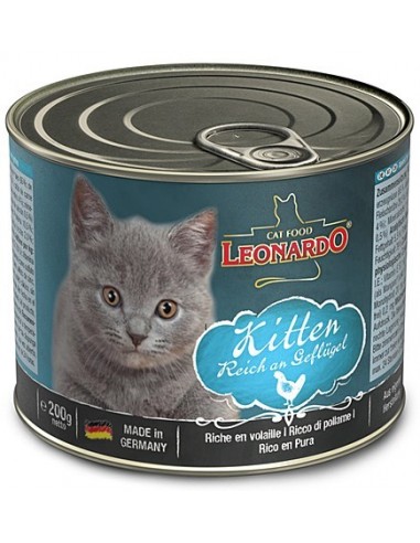 Leonardo. Влажный корм для котят с курицей и говядиной. 200 гр.