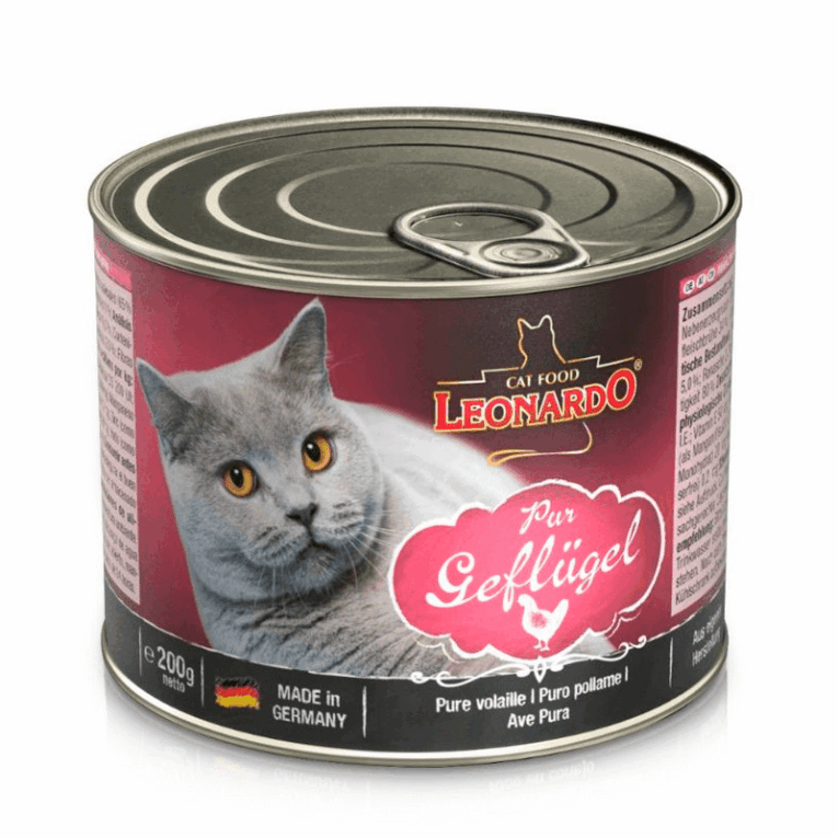Leonardo. Влажный корм для кошек с курицей. 200 гр.