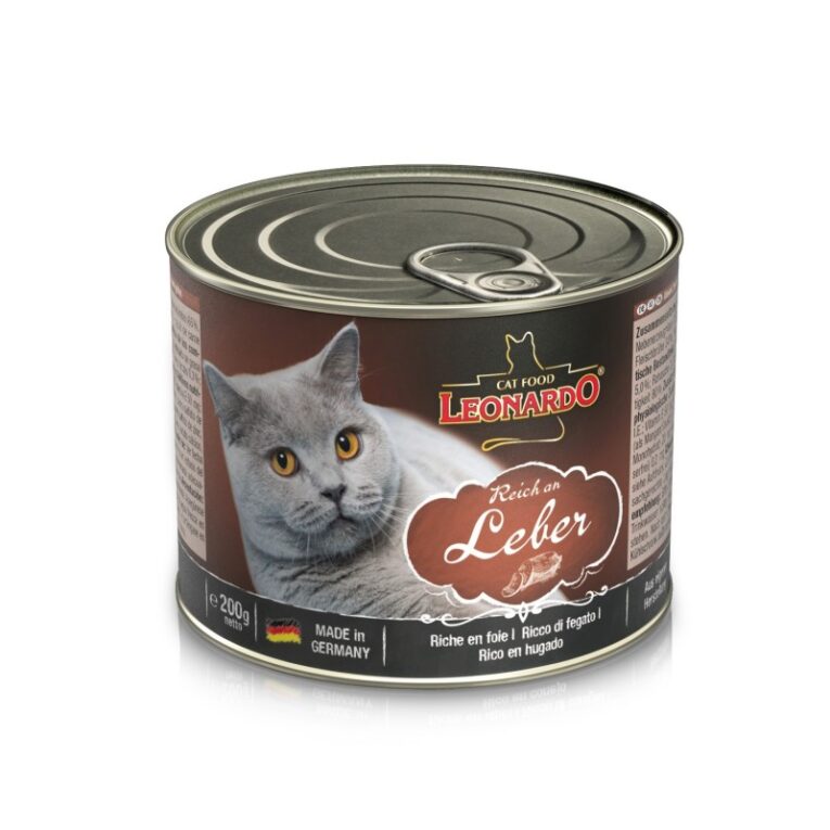 Leonardo. Влажный корм для взрослых кошек с печенью. 200 гр.