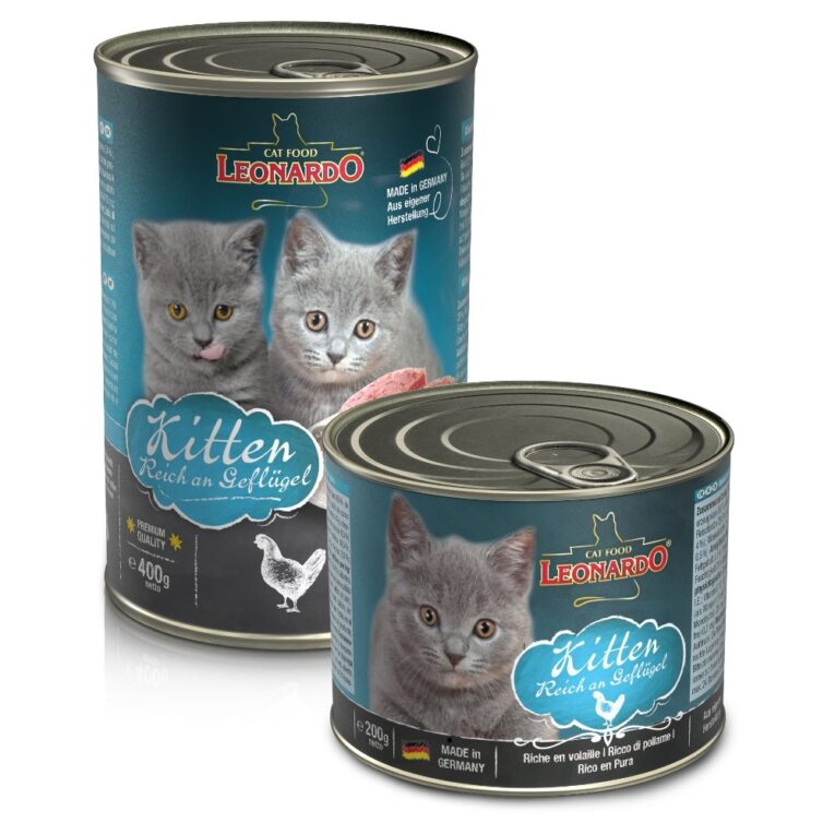 Leonardo. Влажный корм для котят с курицей и говядиной. 200 гр.