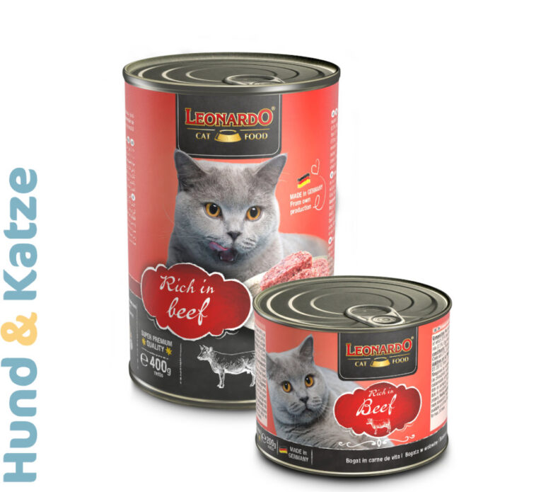 Leonardo. Влажный корм для взрослых кошек с говядиной. 200 гр.
