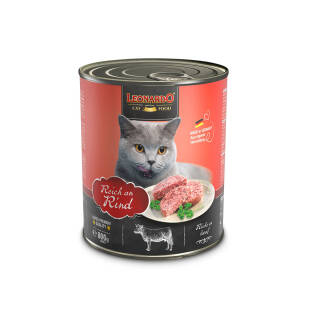 Leonardo. Влажный корм для кошек с говядиной. 800 г.