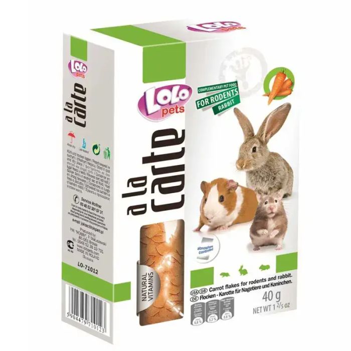 Lolo Pets. Закуска за глодар с морковью. 40 гр.