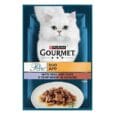 Gourmet. Влажный корм для взрослых котов с курицей и говядиной. 85 г.
